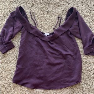 Leith Blouse Small Nordstrom Plum New without tag